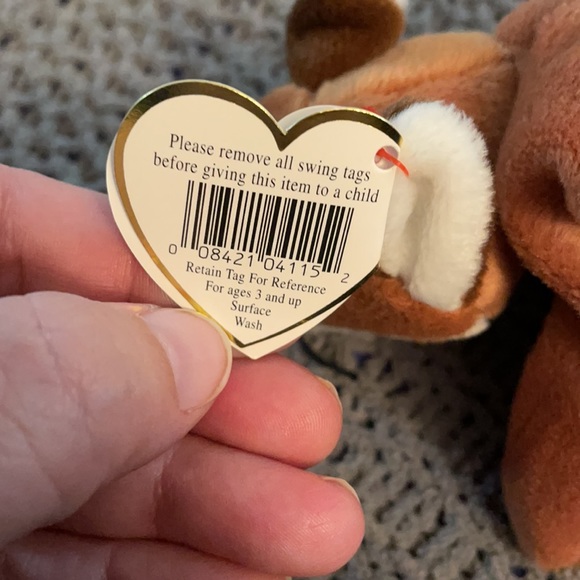 Sly the fox beanie baby. Never played with or displayed. - Picture 7 of 9